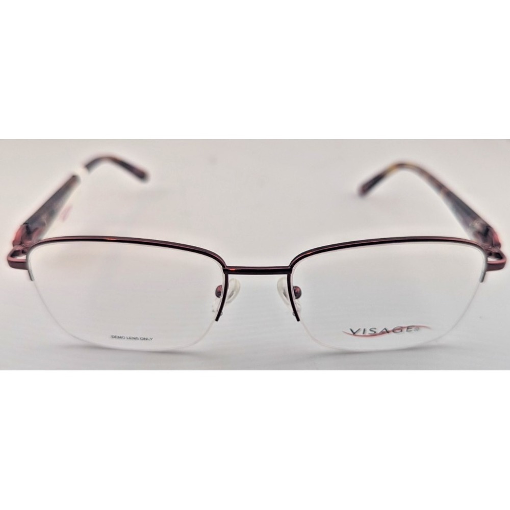 Visage VIS E215 Burgundy Eyeglasses Frames 55-18-140 NWT
